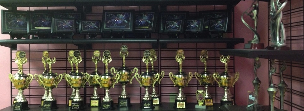 Addicted 2 Dance Company Trophies On Display at A2D!